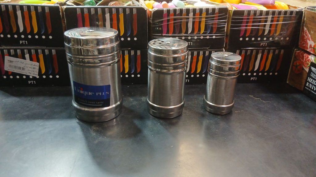 نمک پاش۳عددی استیل