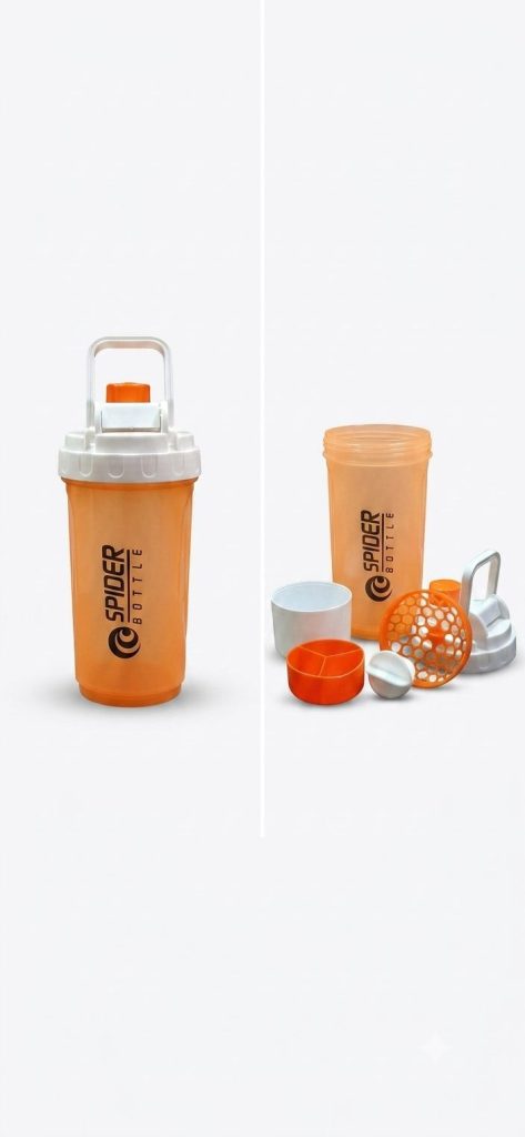 شیکر دو تکه حرفه‌ای Spider Bottle